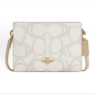 NWOT COACH Slim Crossbody Bag In Sketch Signature Canvas 🤍